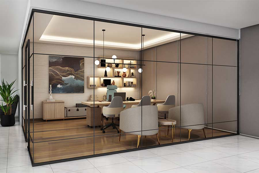 The Adaptable Office Creating Flexible Zones with Glass Partition Systems